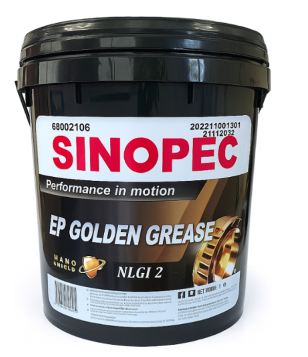 Mỡ Sinopec EP Golden Grease NLGI 2 - 15kg