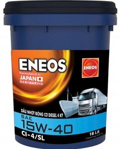 Dầu nhớt động cơ Eneos SAE CI4/SL 15W40 18L